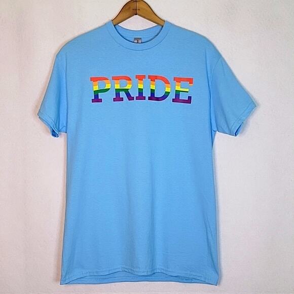 Blue PRIDE Short Sleeve Tee Size Medium M - Picture 1 of 4